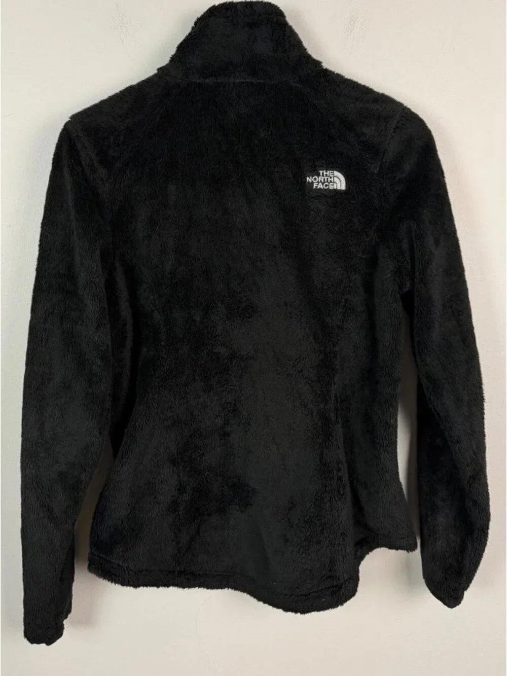 The North Face Black Fuzzy Plush Fleece Jacket Full Zip Size Small Women’s